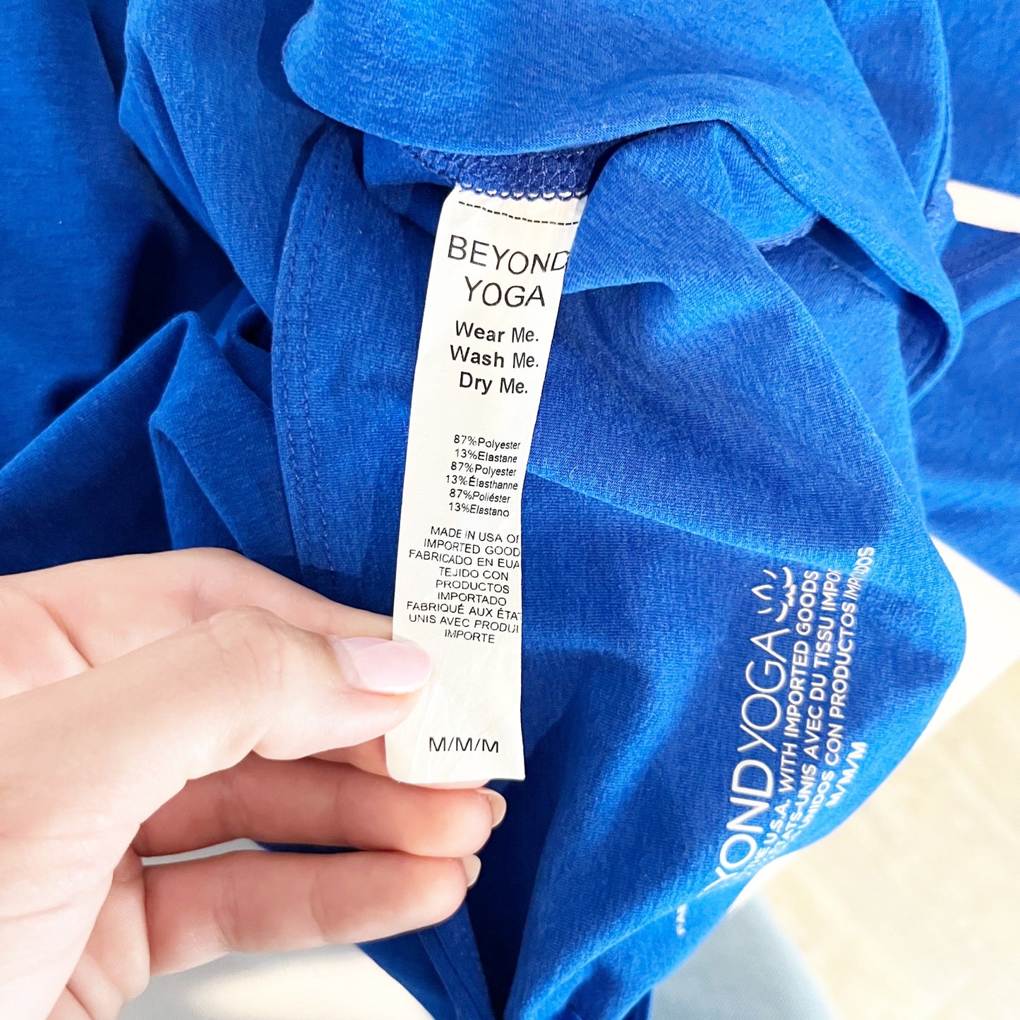 Beyond Yoga Caught In The Midi High Rise 7/8 Leggings Royal Blue Medium