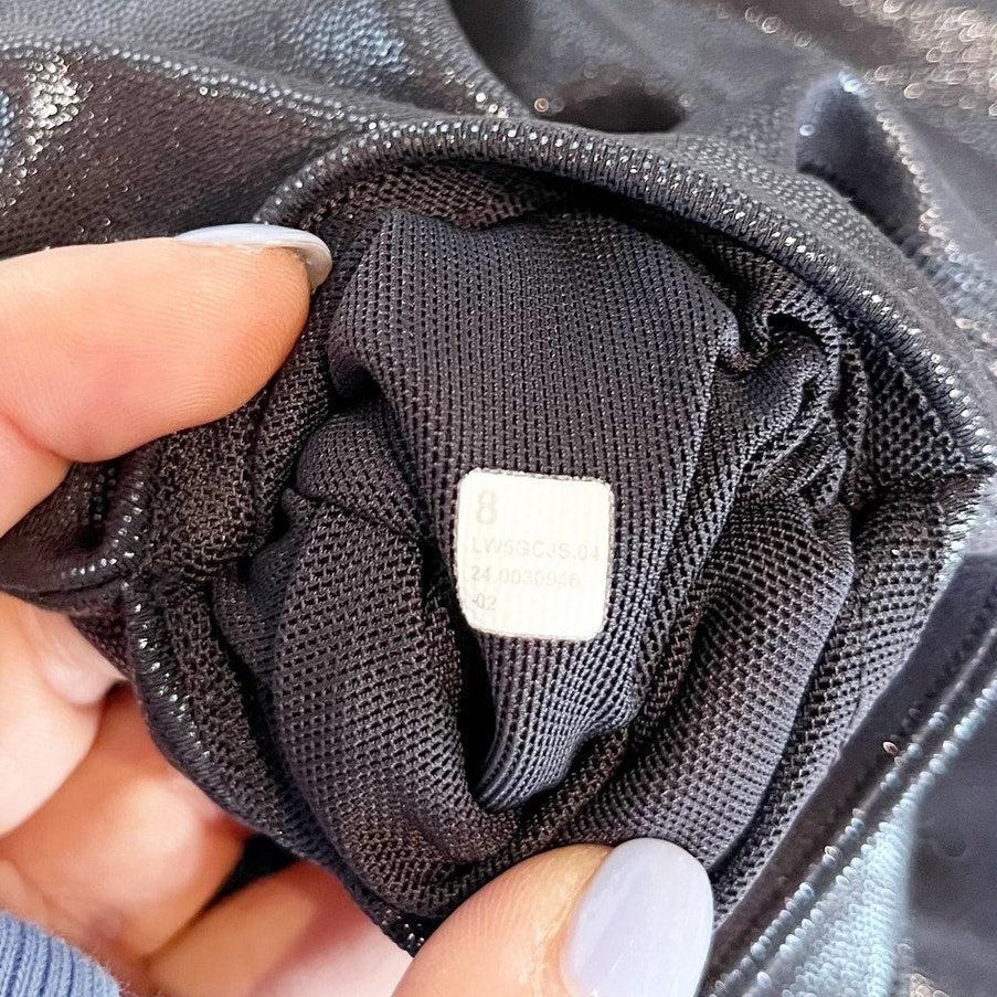 Lululemon Wunder Under SmoothCover Tight 25" Foil Radiate Foil Print Black Night