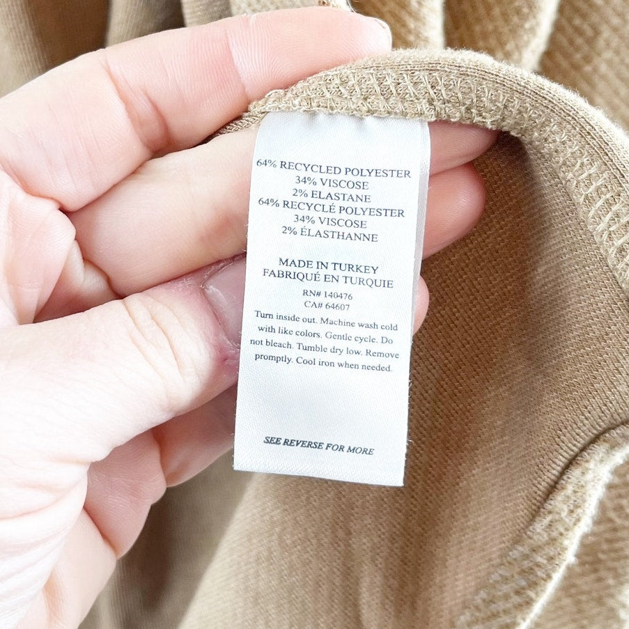 Faherty Legend Sweater Button Up Shirt Tan Camel Beige XXL