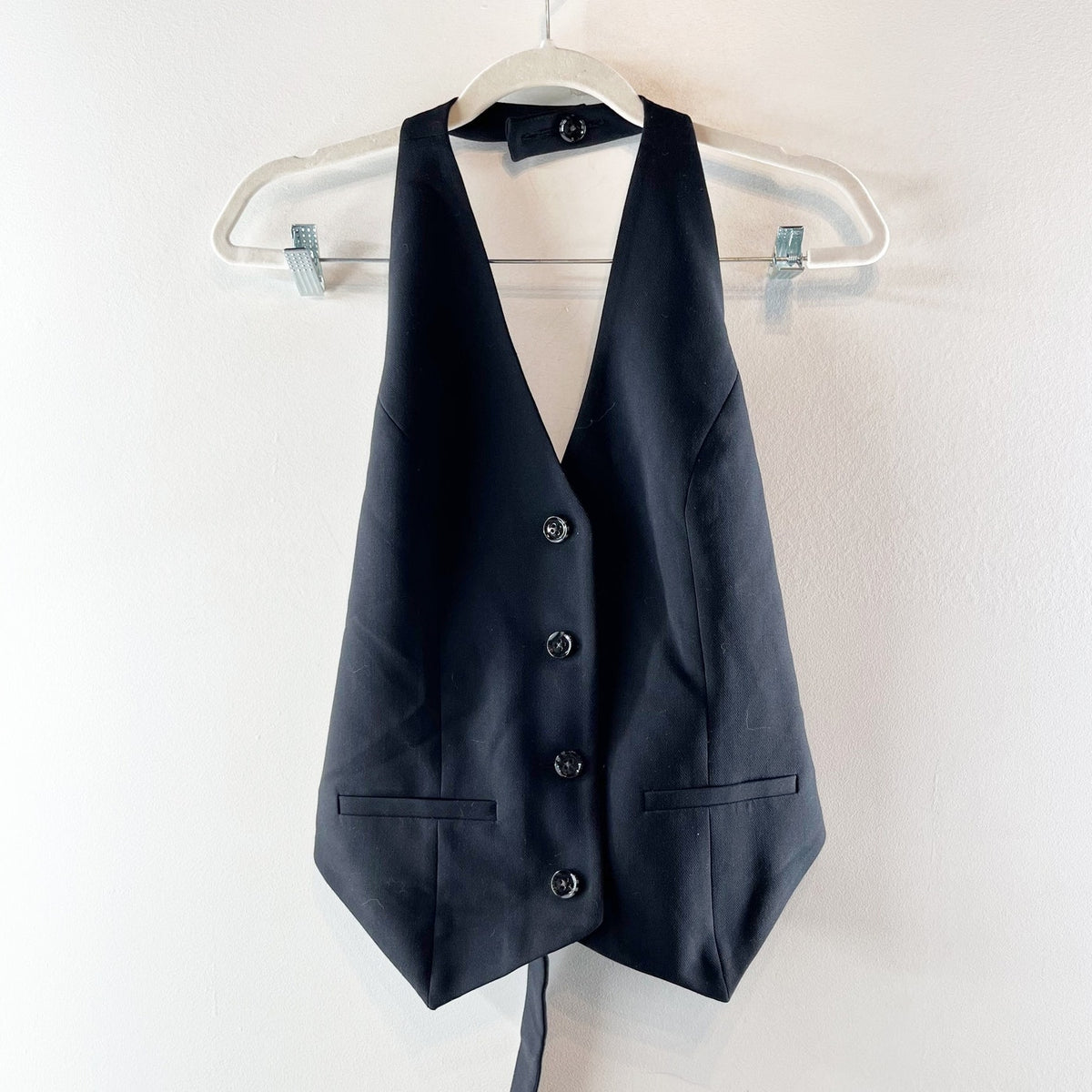 Abercrombie & Fitch Halter Sleeveless Vest Black Medium