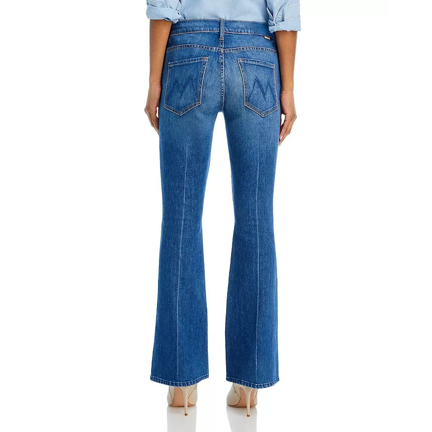 Mother The Weekender Mid Rise Denim Flared Jeans It's A Small World 29