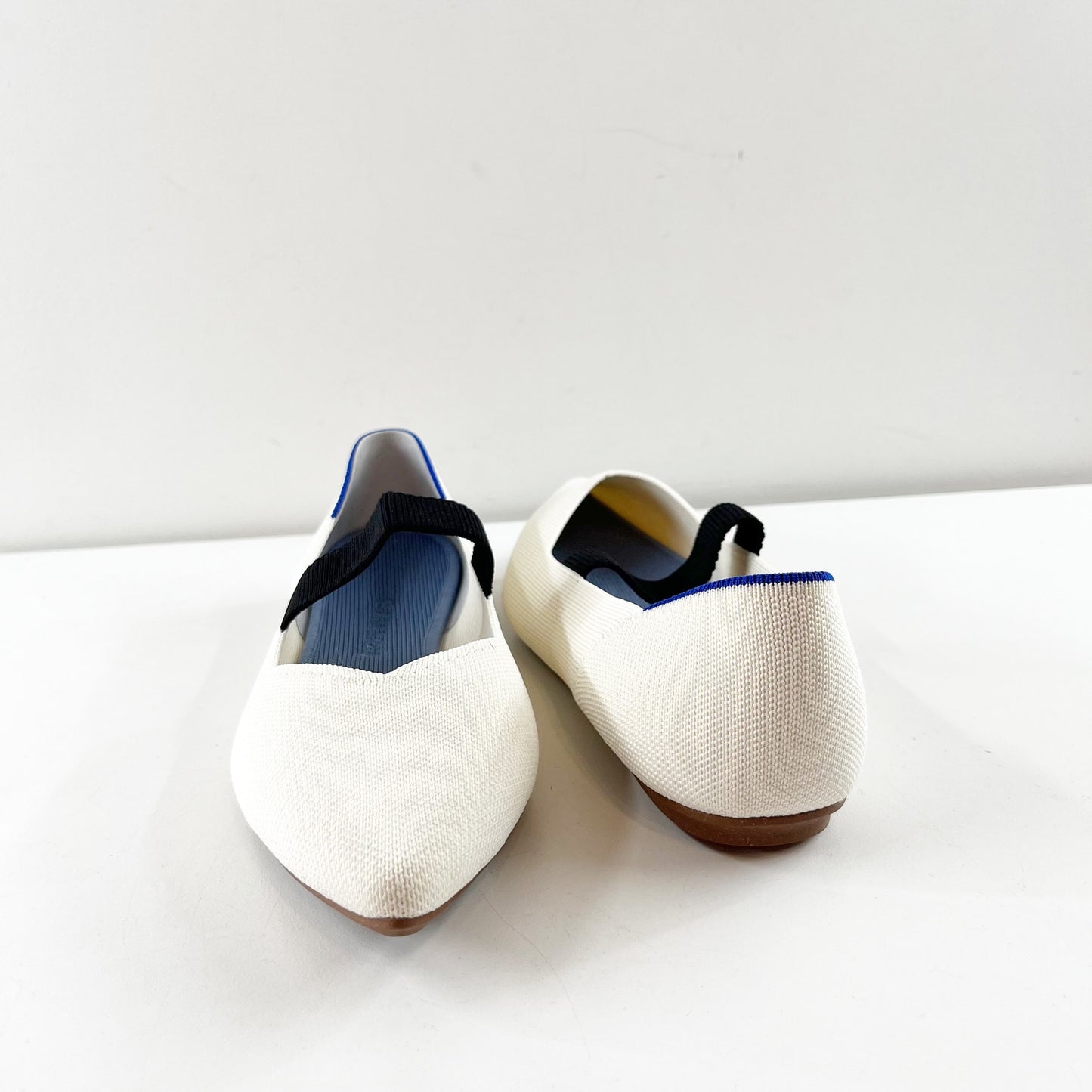 Rothy's The Point Mary Jane Ballet Flats in Love Bird Cream White 9.5