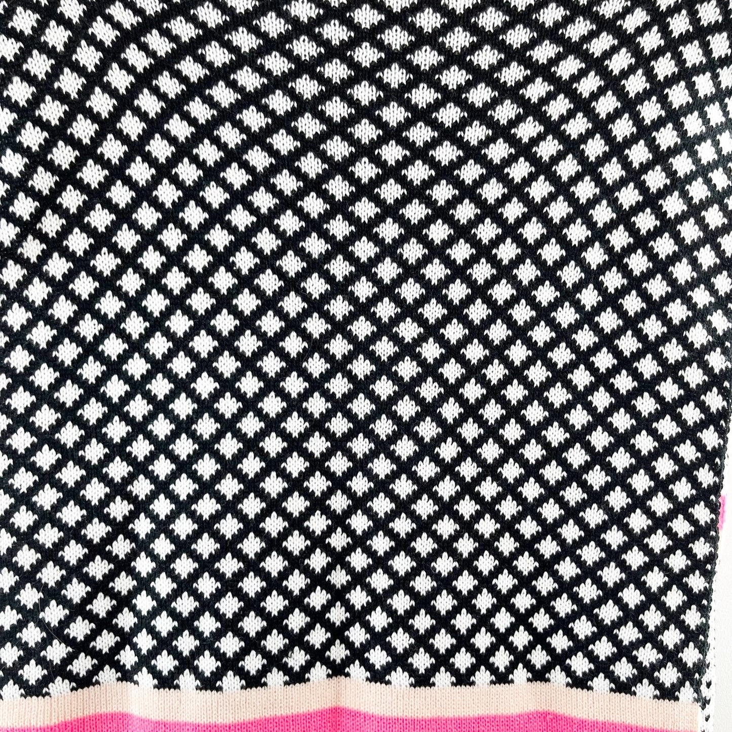LOFT Pink Black Infinity Wrap Scarf
