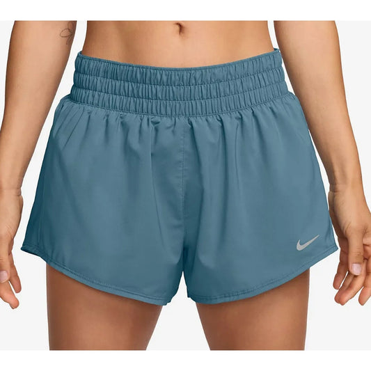 Nike Dri Fit High Rise Lined Running Active Shorts Teal Green Blue Large