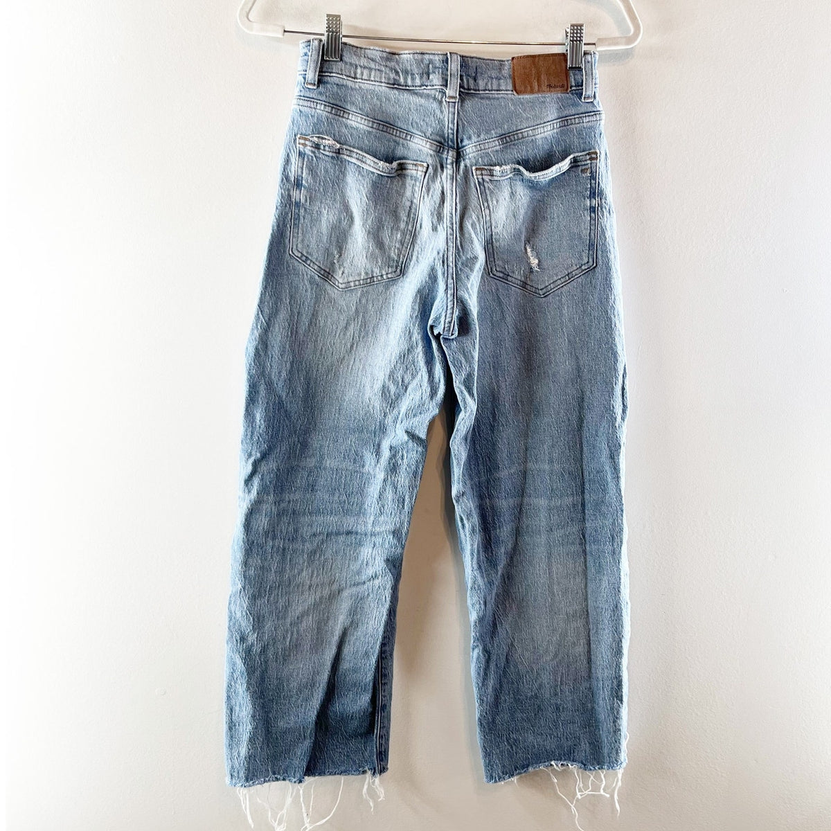 Madewell The Perfect Vintage High Rise Wide Leg Crop Jeans Blue 26