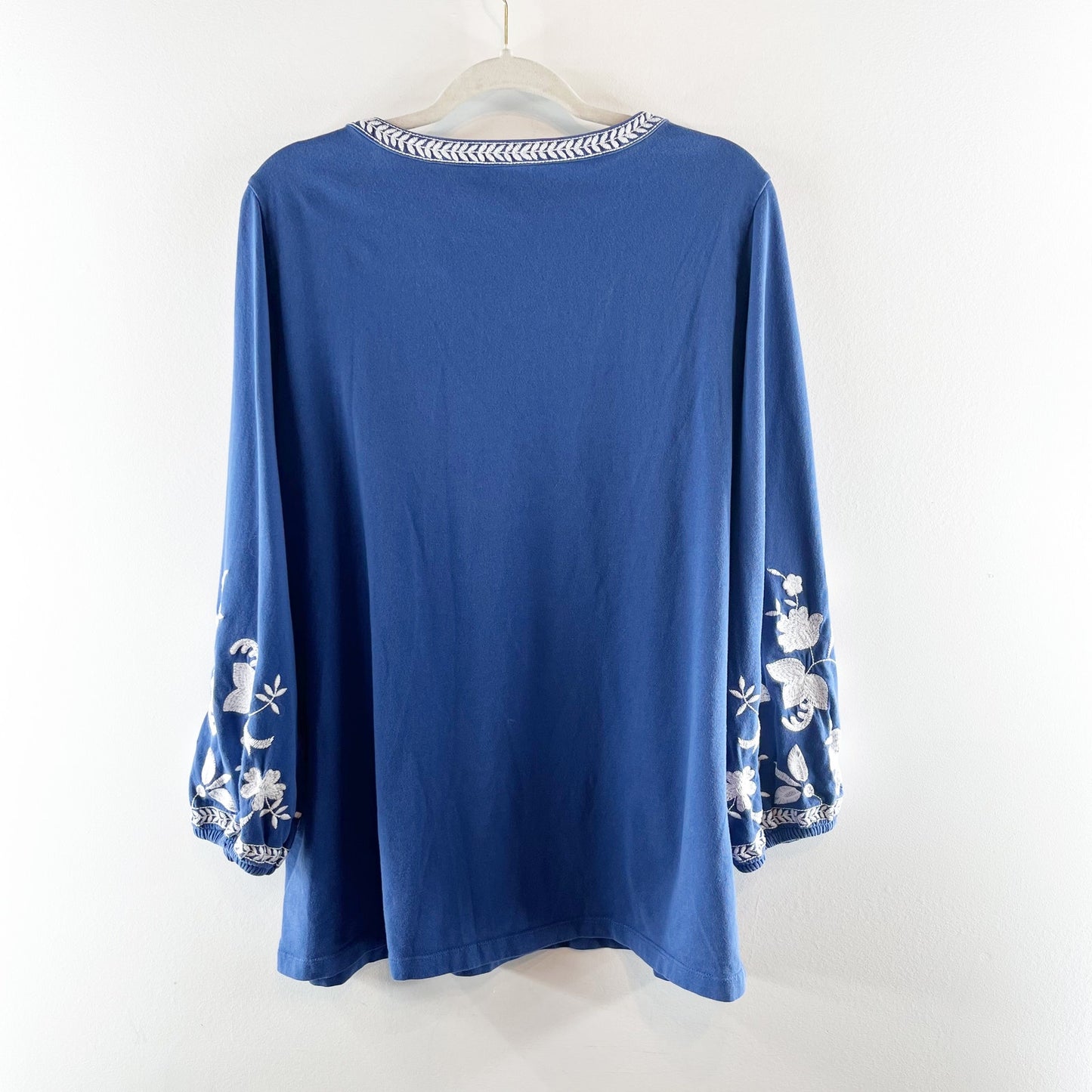 Lilly Pulitzer Kacia Knit Embroidered Tunic Top Oyster Bay Navy Blue XL