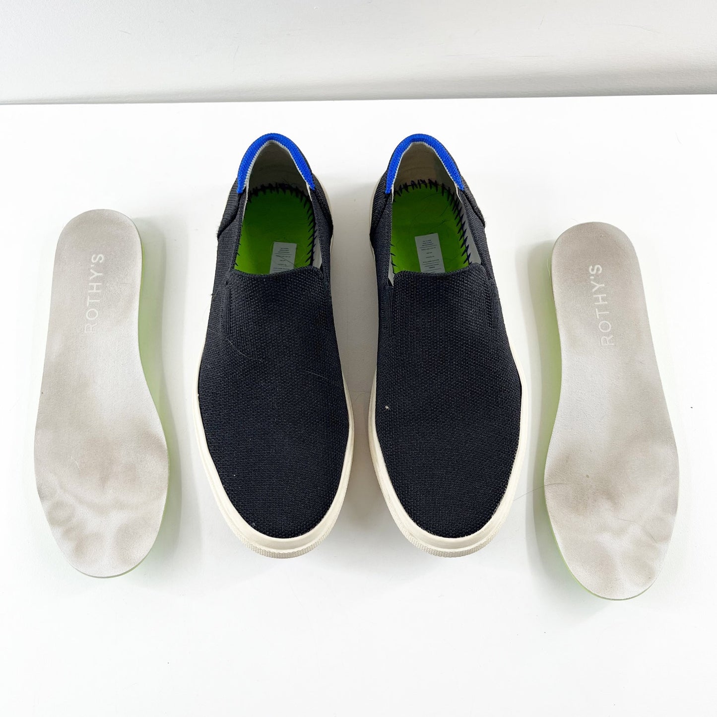 Rothy's The Original Slip On Loafer Sneakers Flats Black 7.5