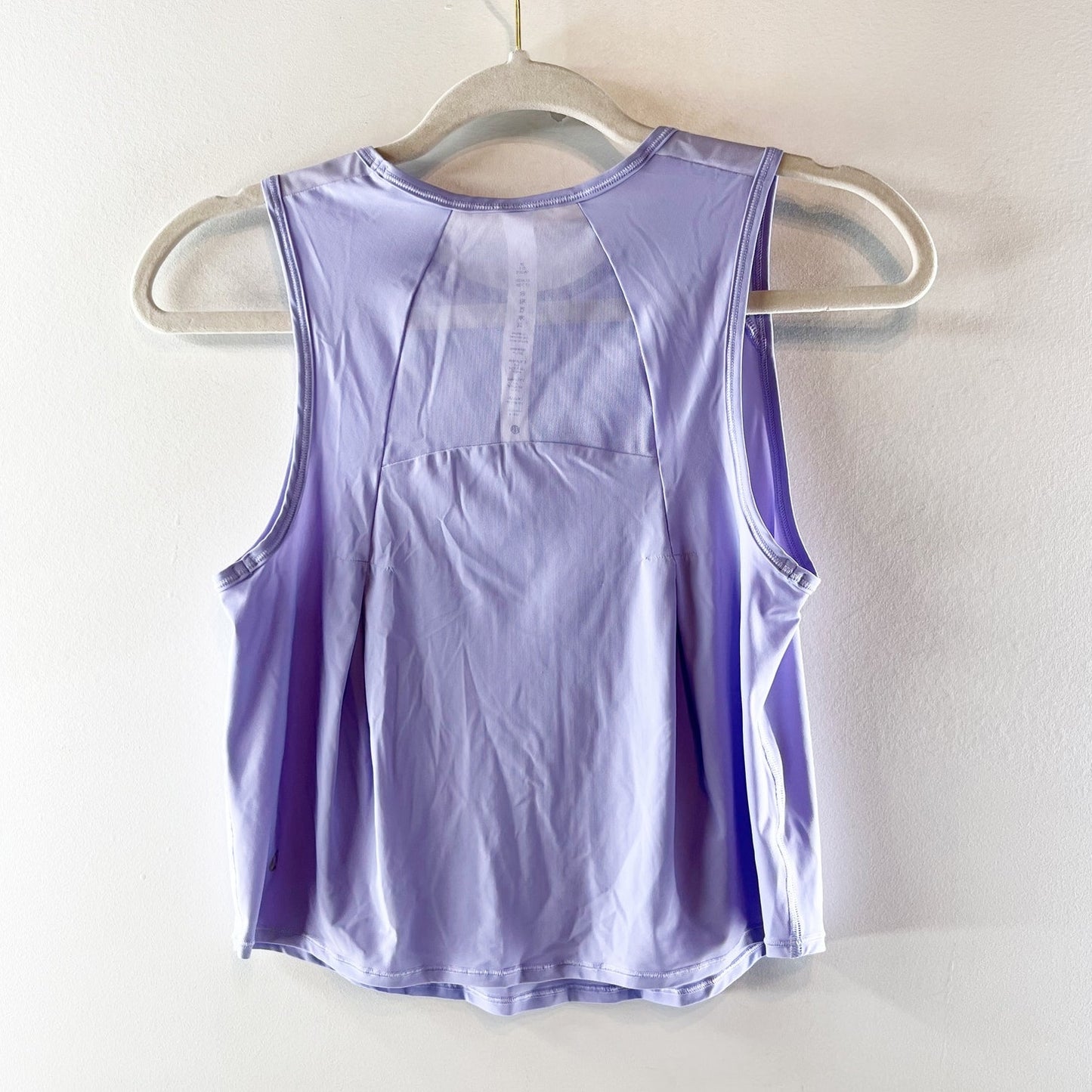 Lululemon Athletica Sculpt Mesh Panel Cropped Tank w/ Reflective Dark Lavender 2