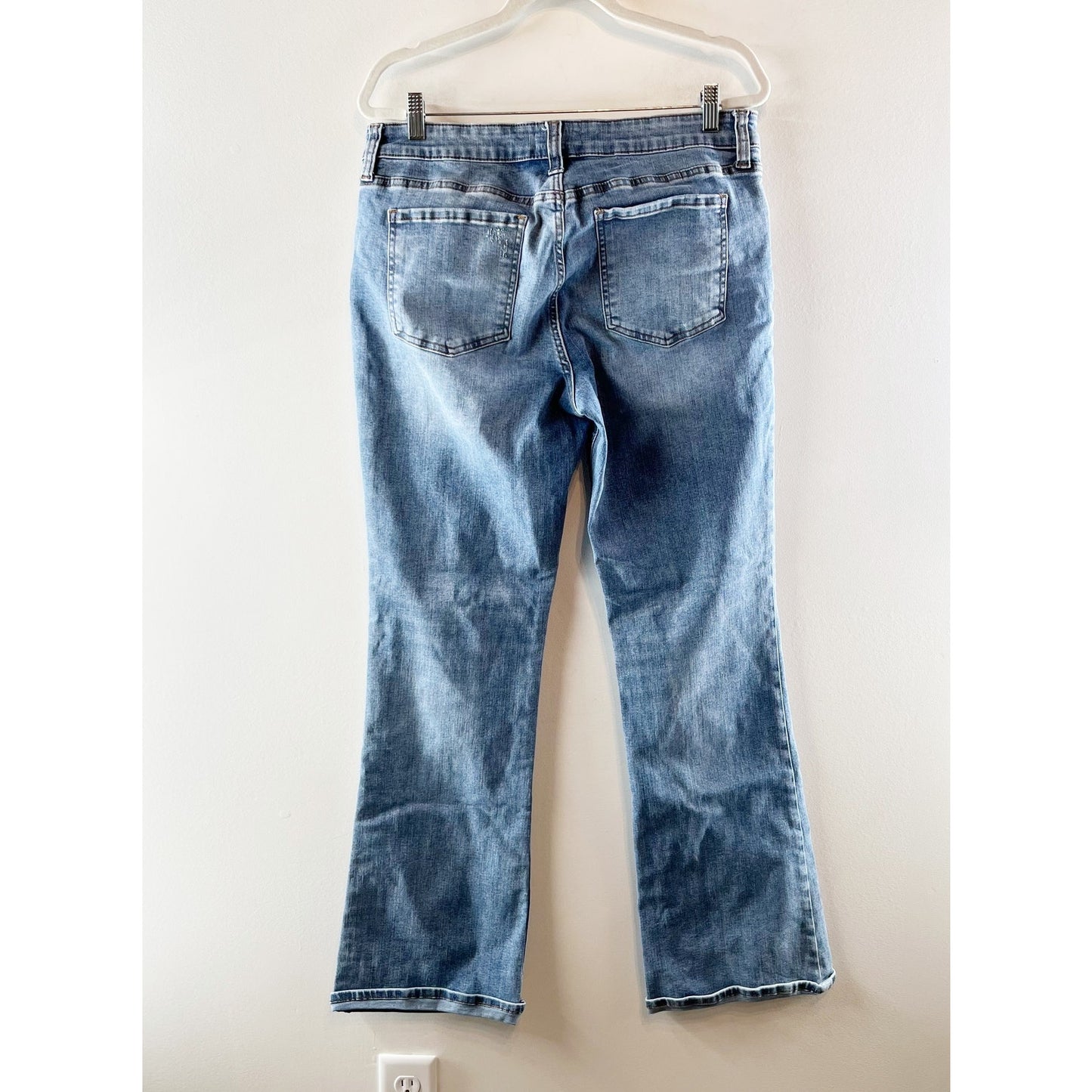 Kut From The Kloth Mid Rise Natalie Flare Jeans Blue 14