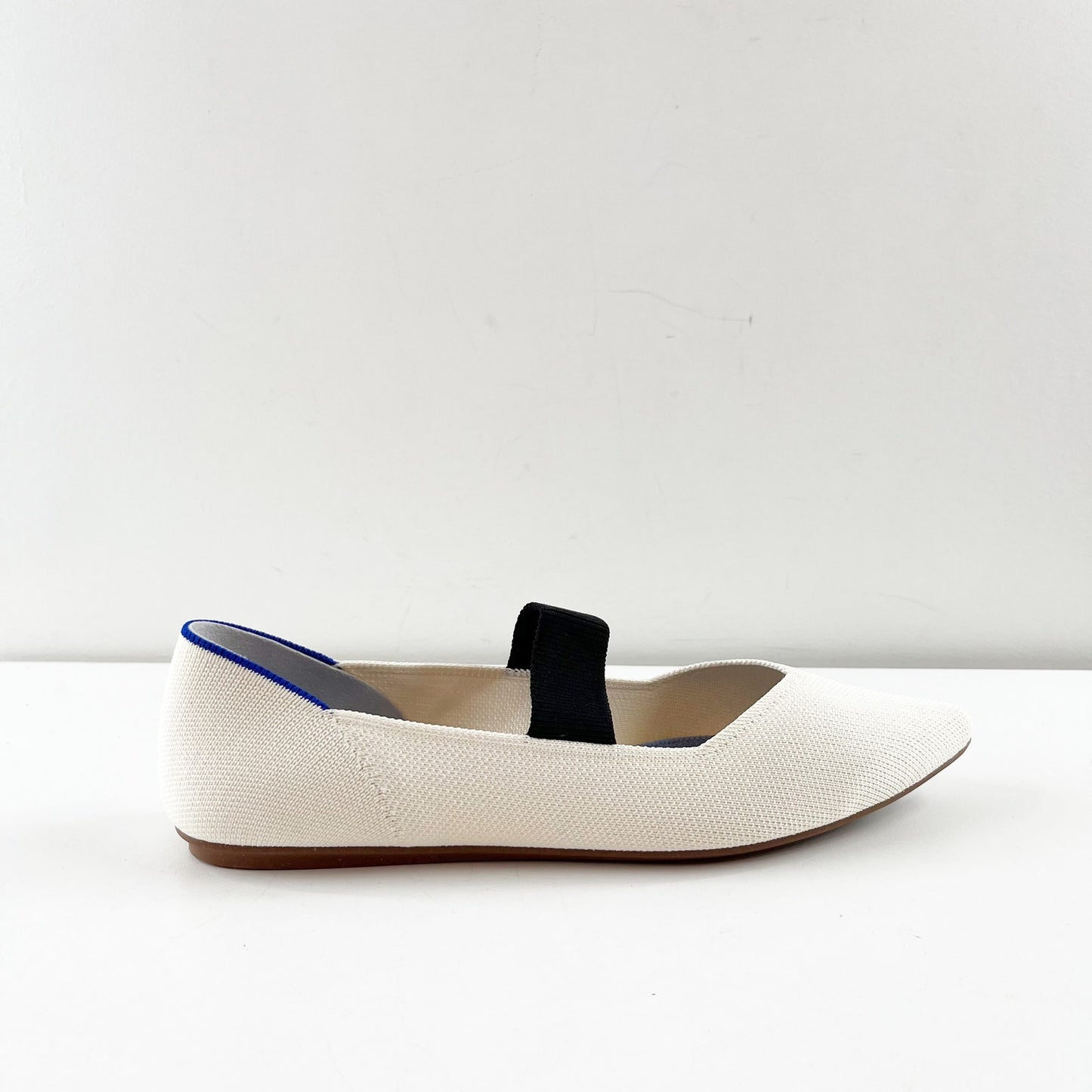 Rothy's The Point Mary Jane Ballet Flats in Love Bird Cream White 9.5