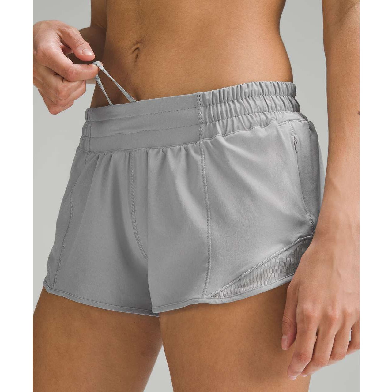 Lululemon Hotty Hot Low-Rise Lined Short 2.5" Rhino Grey 6