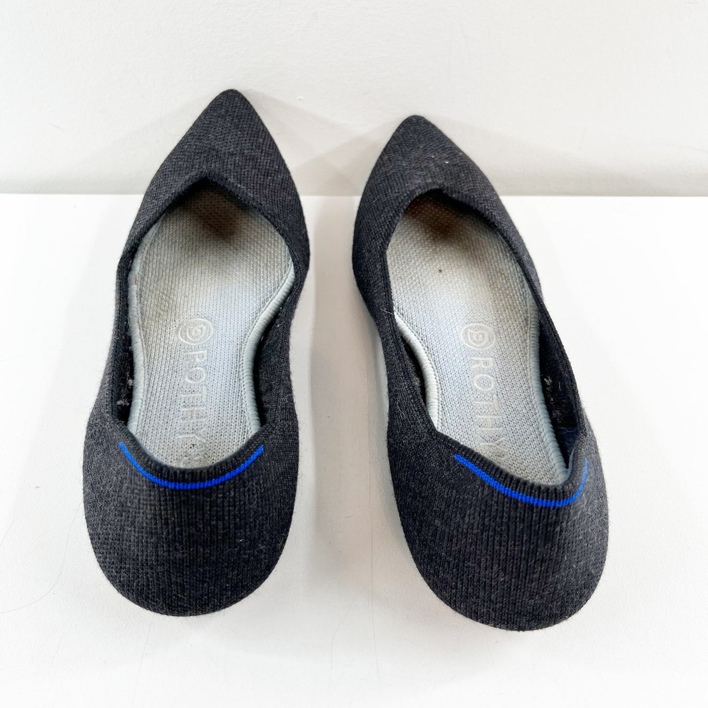 Rothy's The Point Ballet Knit Flats Gray 7