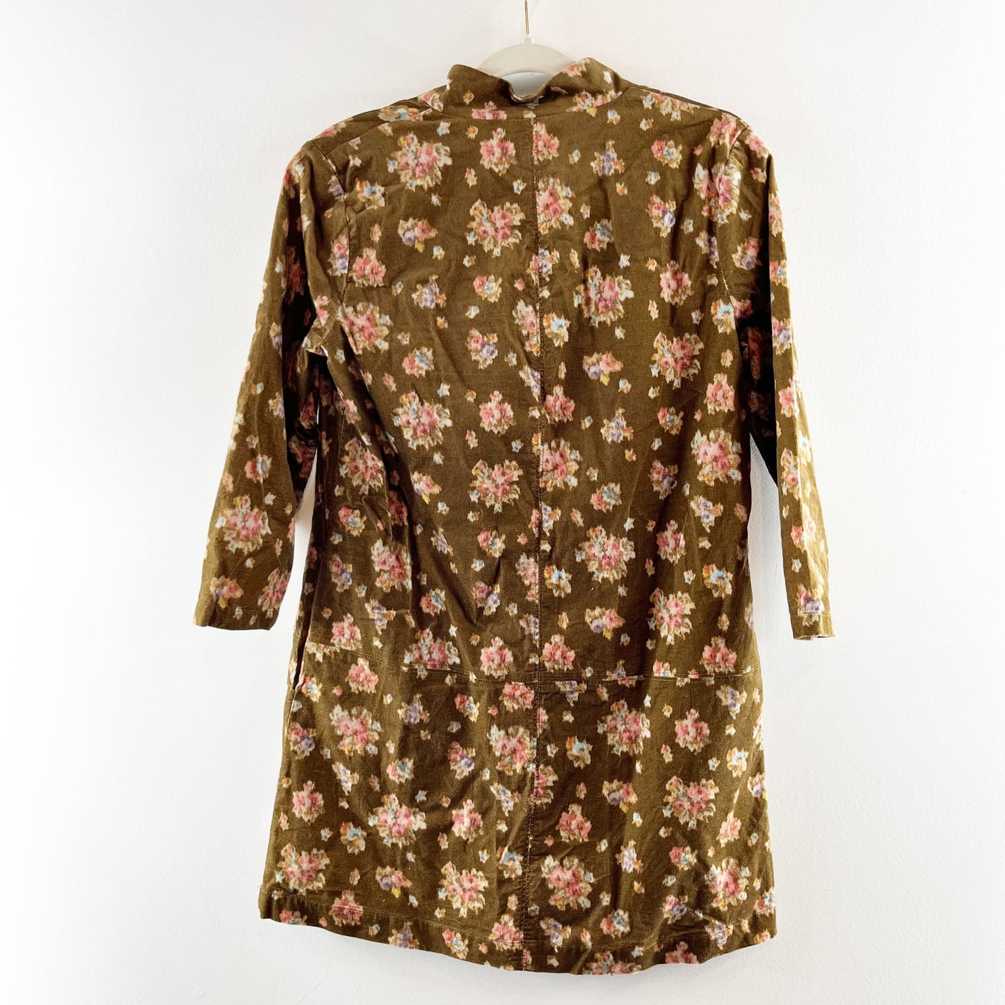 Tuckernuck Hazel Bouquet Corduroy Clifton Mini Dress Brown Small