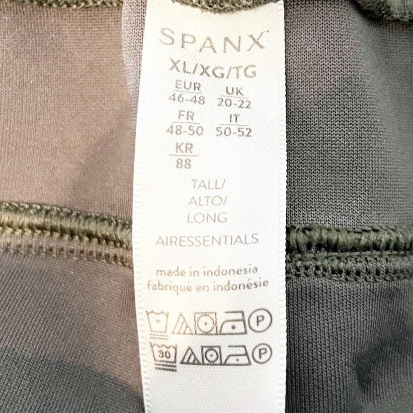 SPANX Air Essentials High Rise Wide Leg Sweatpants Green XL Tall