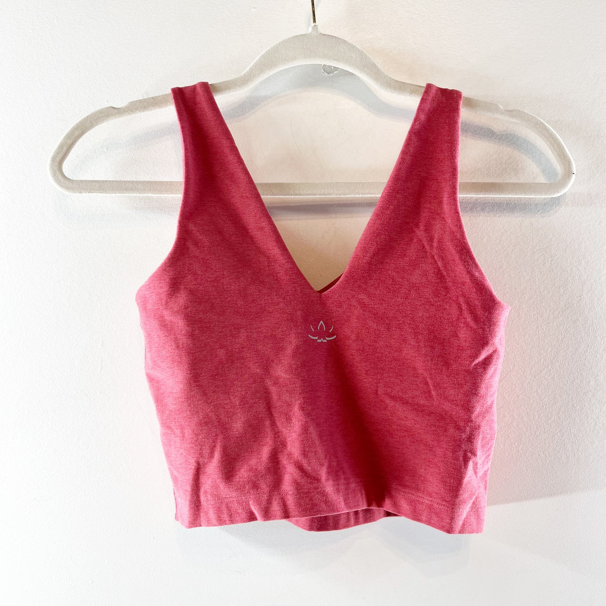 Beyond Yoga Spacedye Good Day V-Neck Cropped Tank Top Red Small