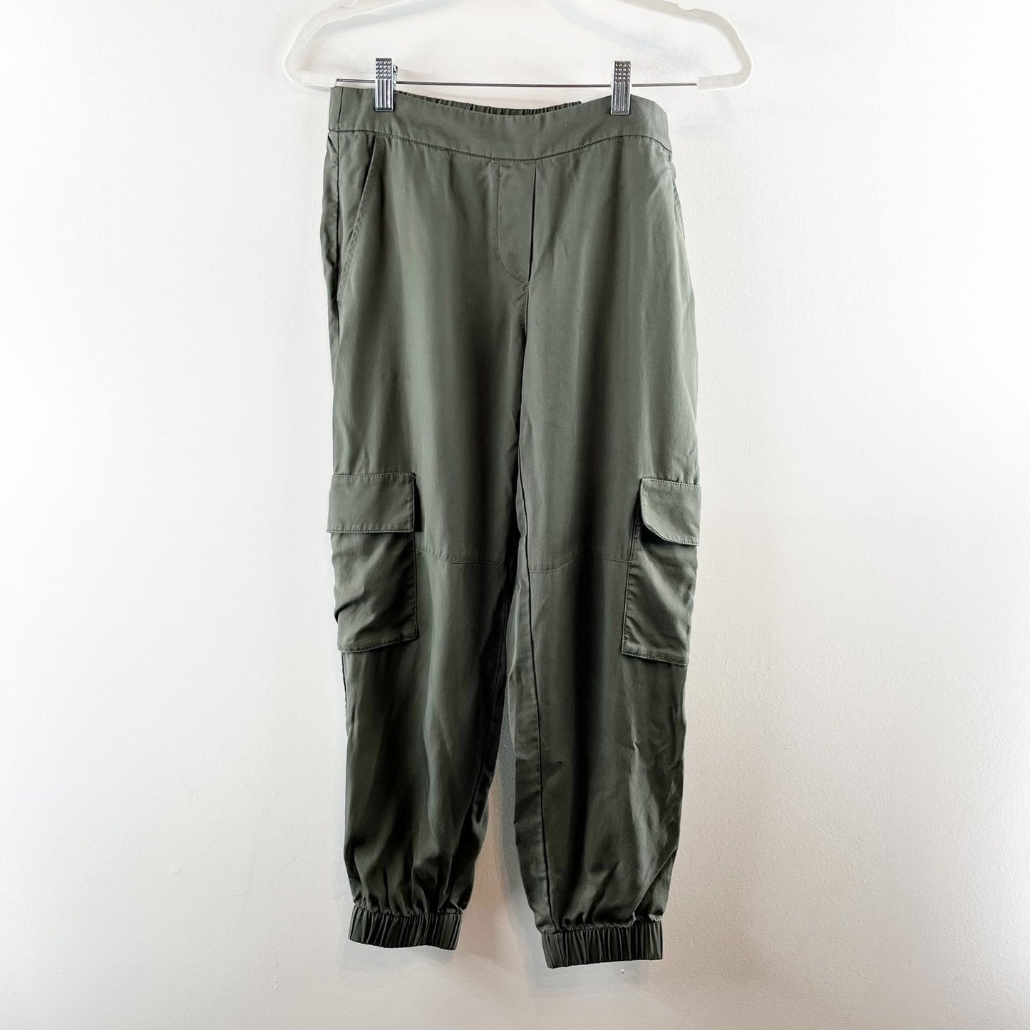 Banana Republic Tencel Cargo Jogger Pants Steel Green Small
