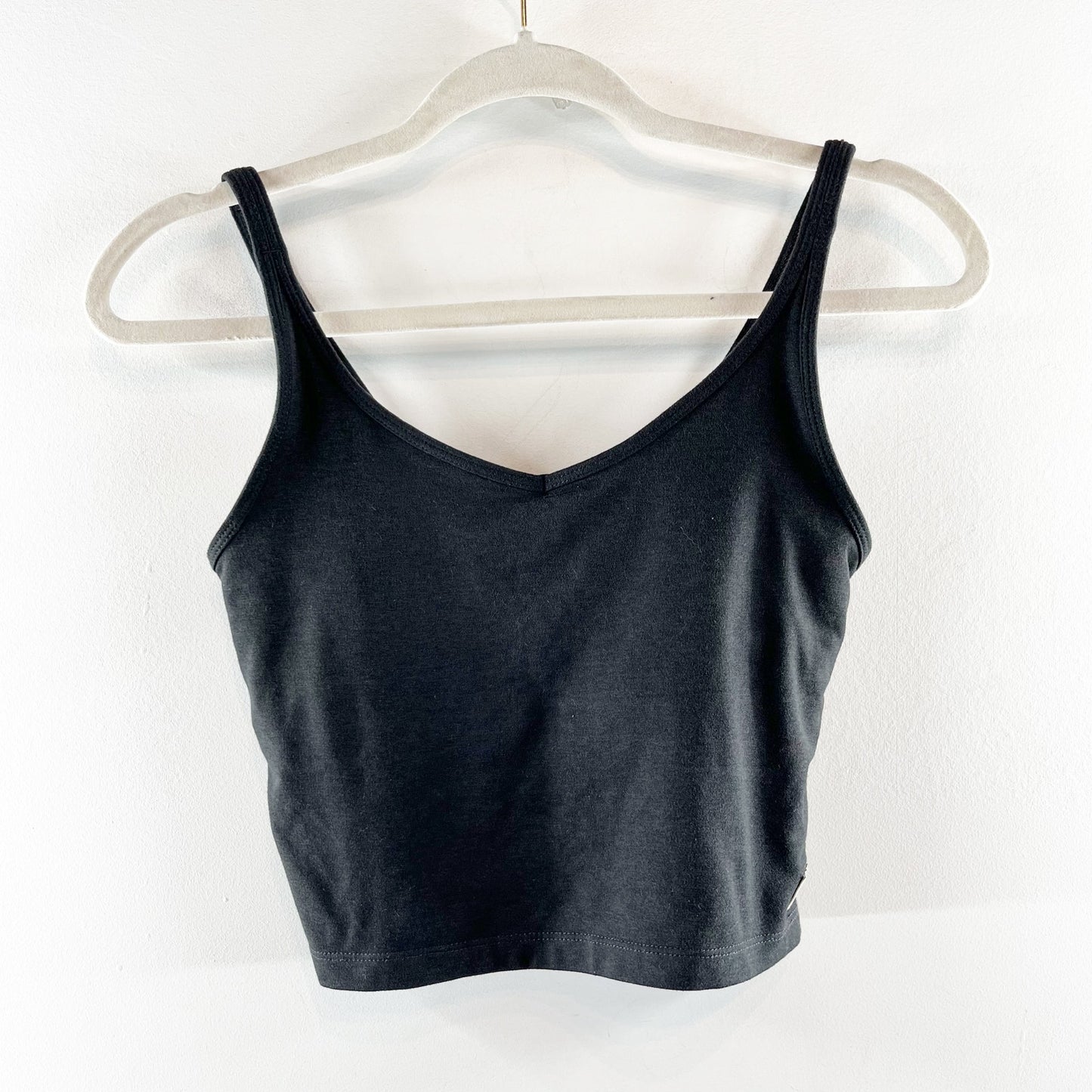 Vuori Halo Performance Crop Tank Top Black Small