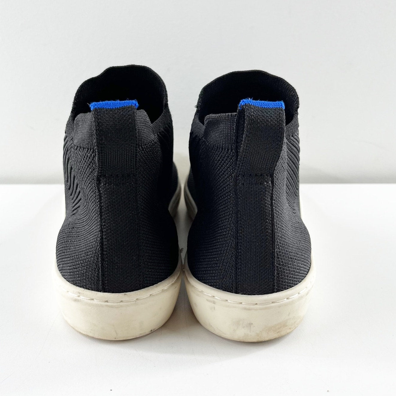 Rothy's Chelsea High Top Boots Sneakers Black 8.5