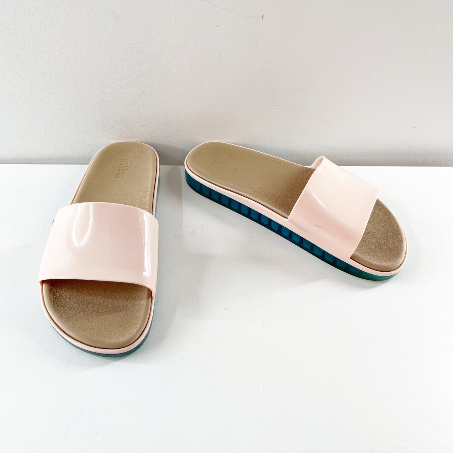 Melissa Beach Pool Slide Sandals in Pink 7