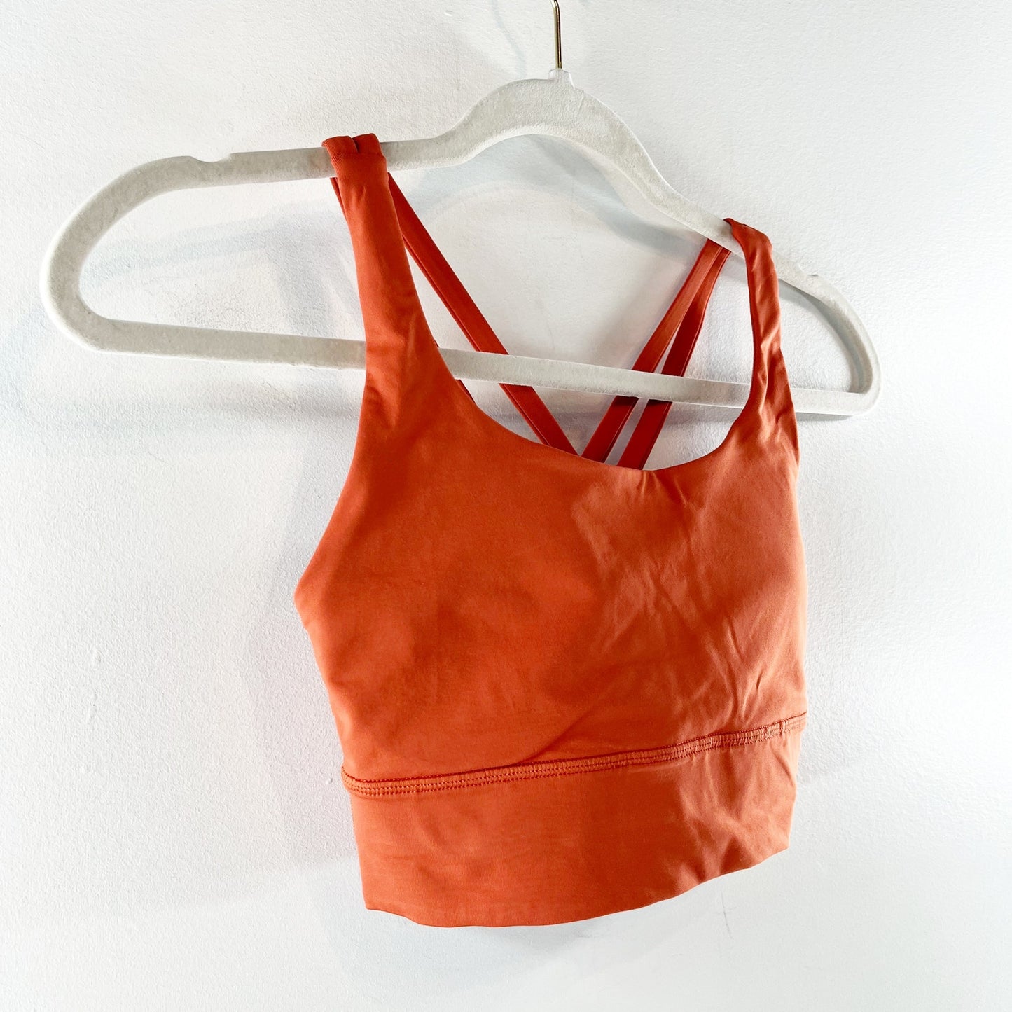 Lululemon Energy Longline Sports Bra Medium Support, B–D Cups Canyon Orange 4