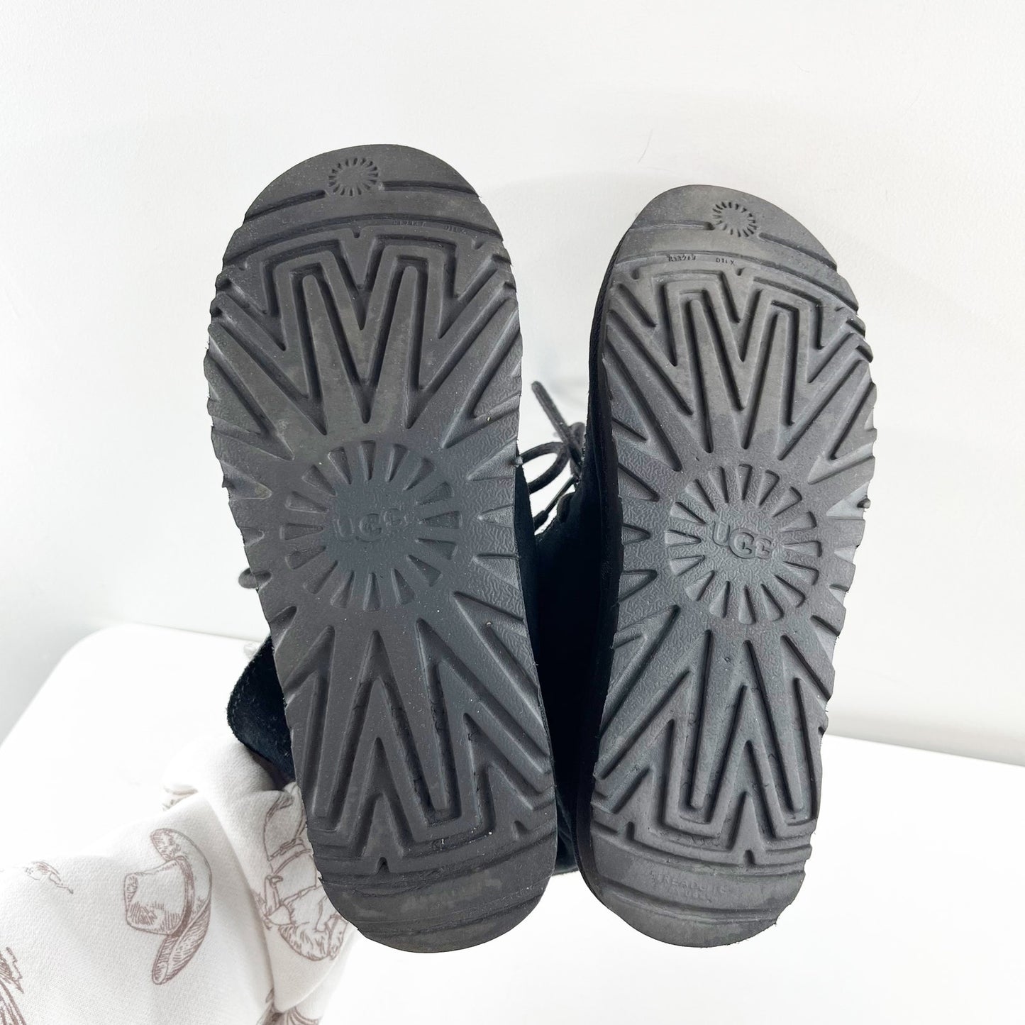 Ugg Diara Foldover Sherpa Ankle Boots Booties Black 7