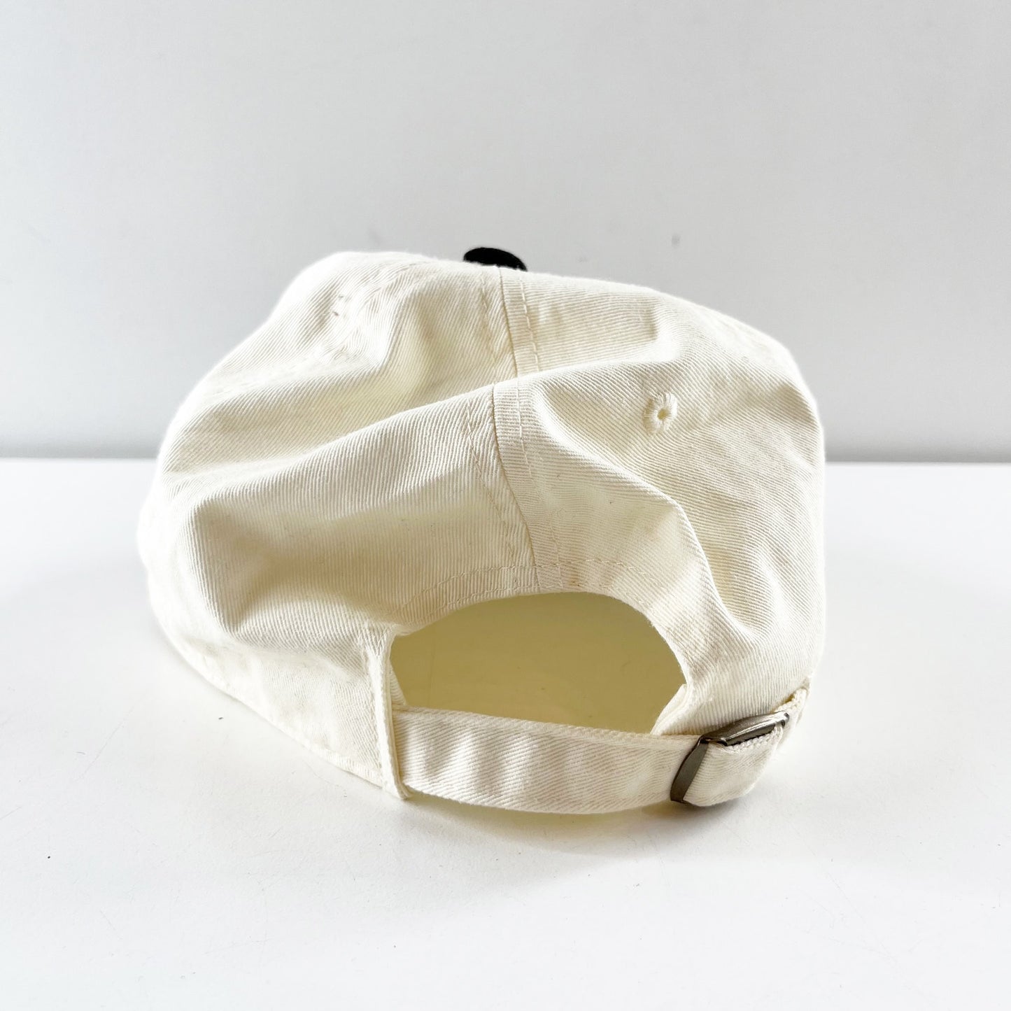 American Needle Go Sports Embroidered Baseball Hat Cream Black