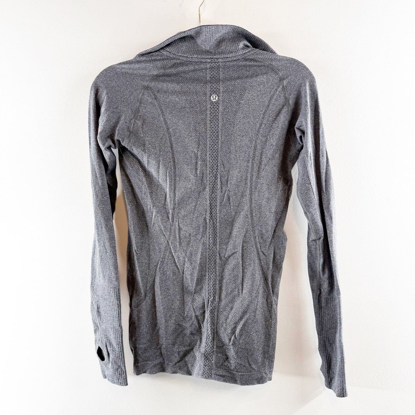 Lululemon Swiftly Tech 1/2 Zip Long Sleeve Fitted Pullover Jacket Shirt Gray 6