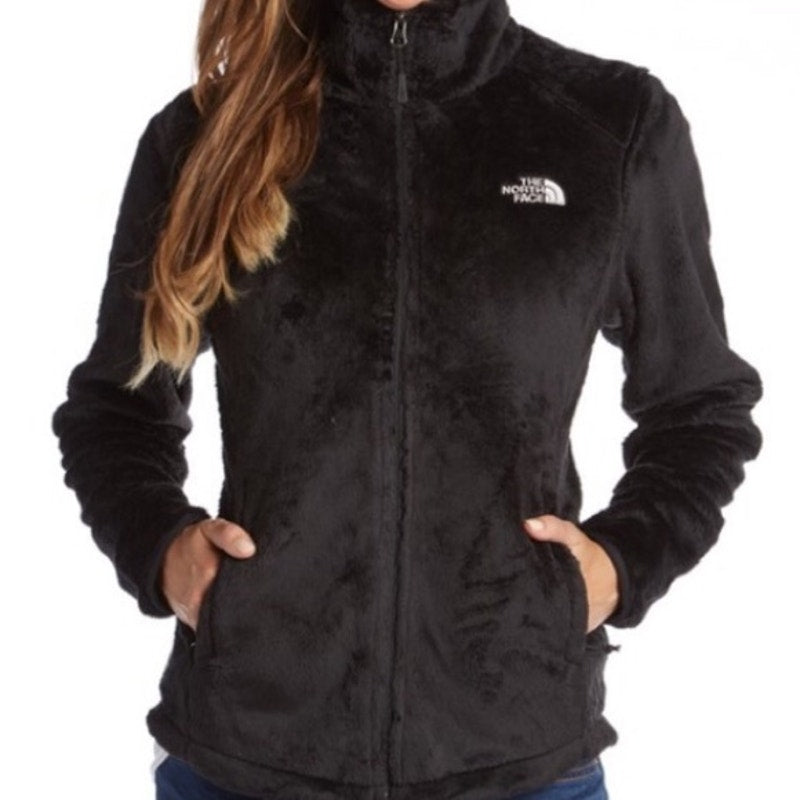 The North Face Osito Full Zip Fleece Fuzzy Jacket Black Large