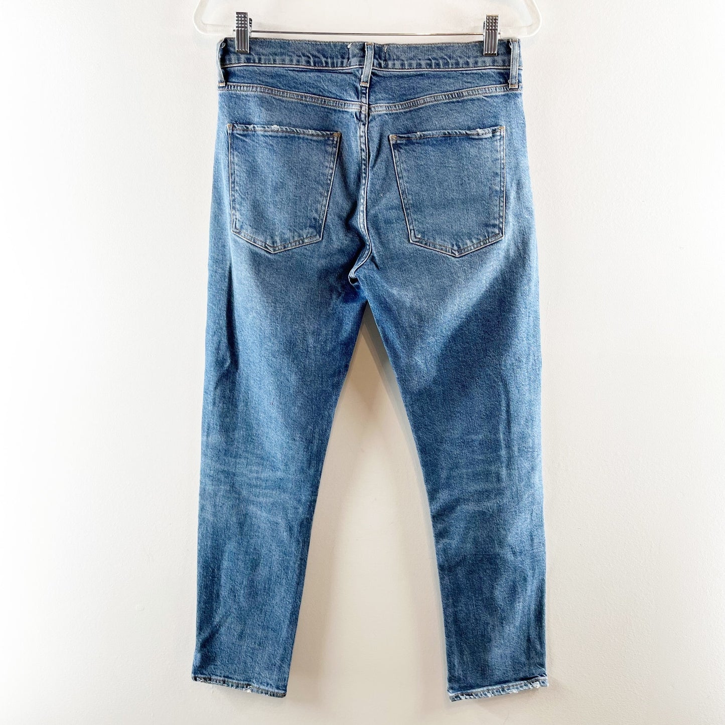 AGOLDE Toni Mid Rise Ankle Slim Skinny Jeans Cotton Blue 29 / 8