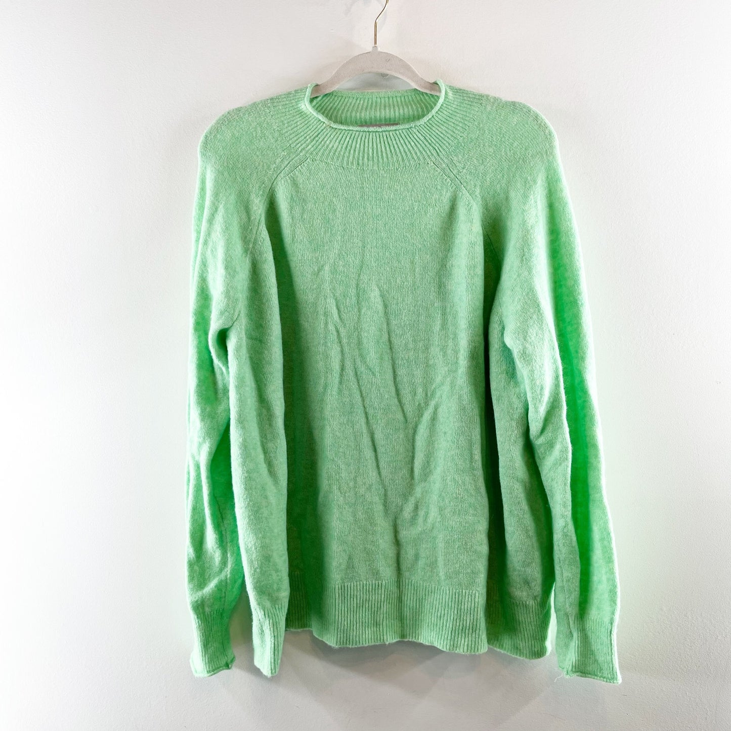 J. Crew Rollneck Long Sleeve Wool Blend Sweater Green XXL