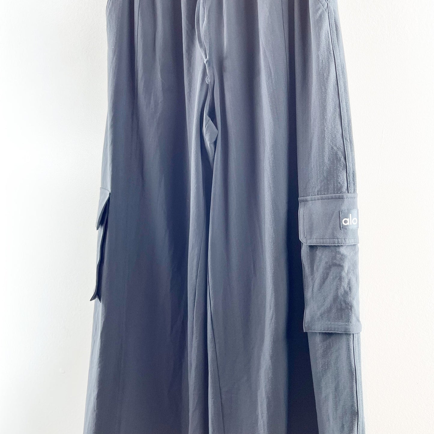 Alo Dreamscape Cargo Wide Leg Pants Trousers Black XS