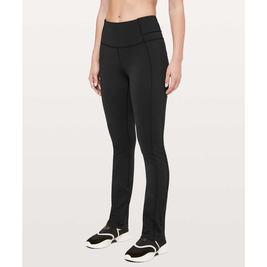 Lululemon Mid Rise Straight Leg Leggings Black 10