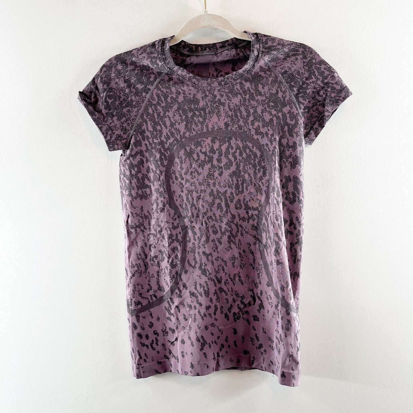 Lululemon Swiftly Tech Short Sleeve Shirt Covered Camo Lunar Rock Graphite Grey