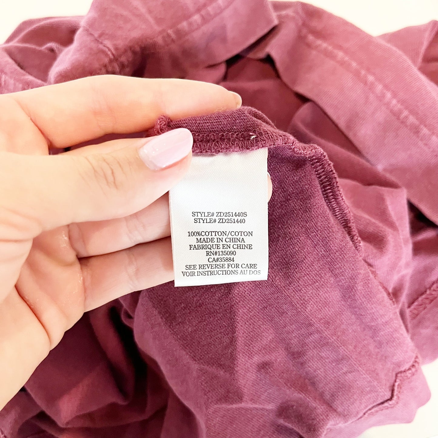 Z Supply Sloane V Neck Cotton Mini Tank Dress Maroon XS