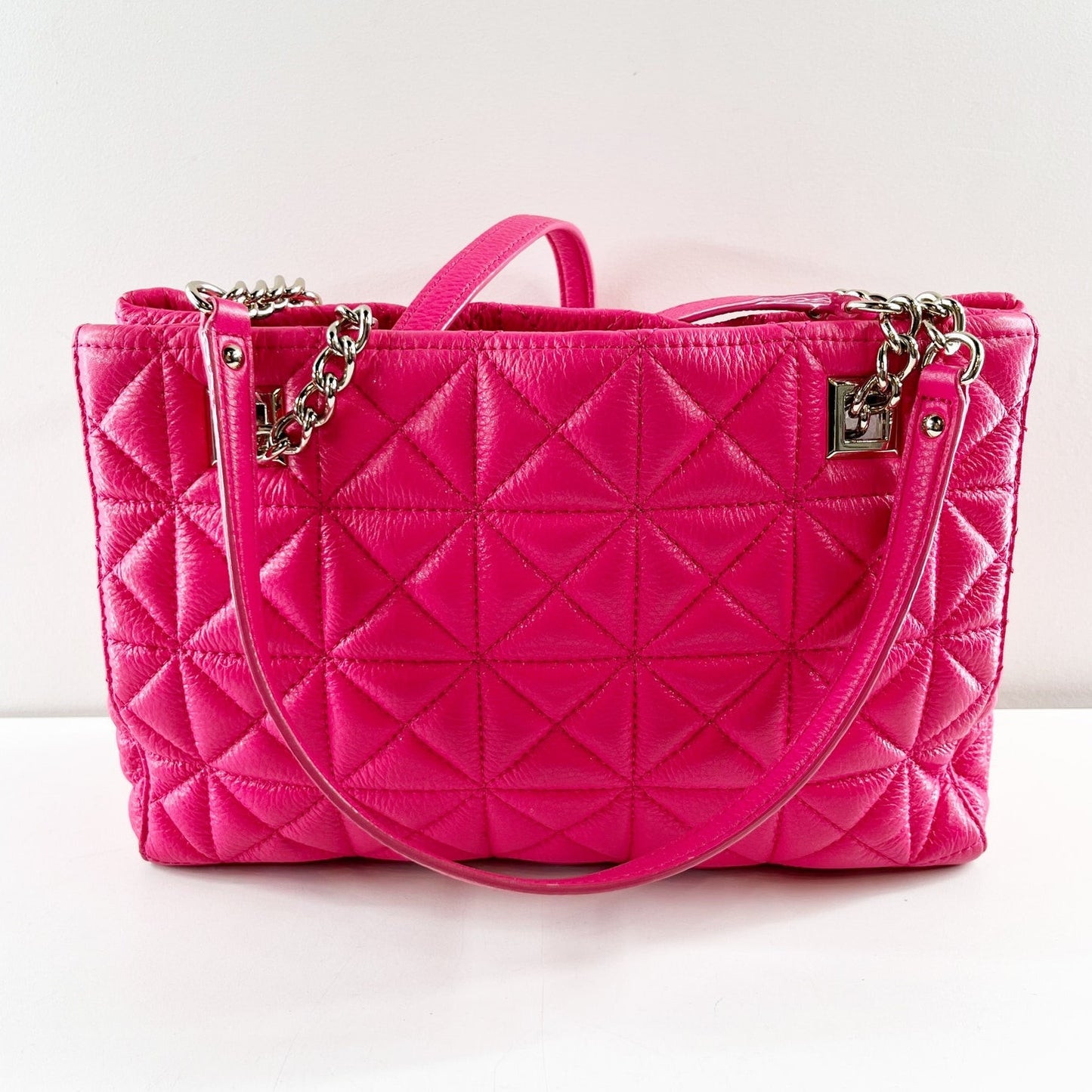Kate Spade Sedgewick Place Phoebe Chain Strap Quilted Bag Purse Pink