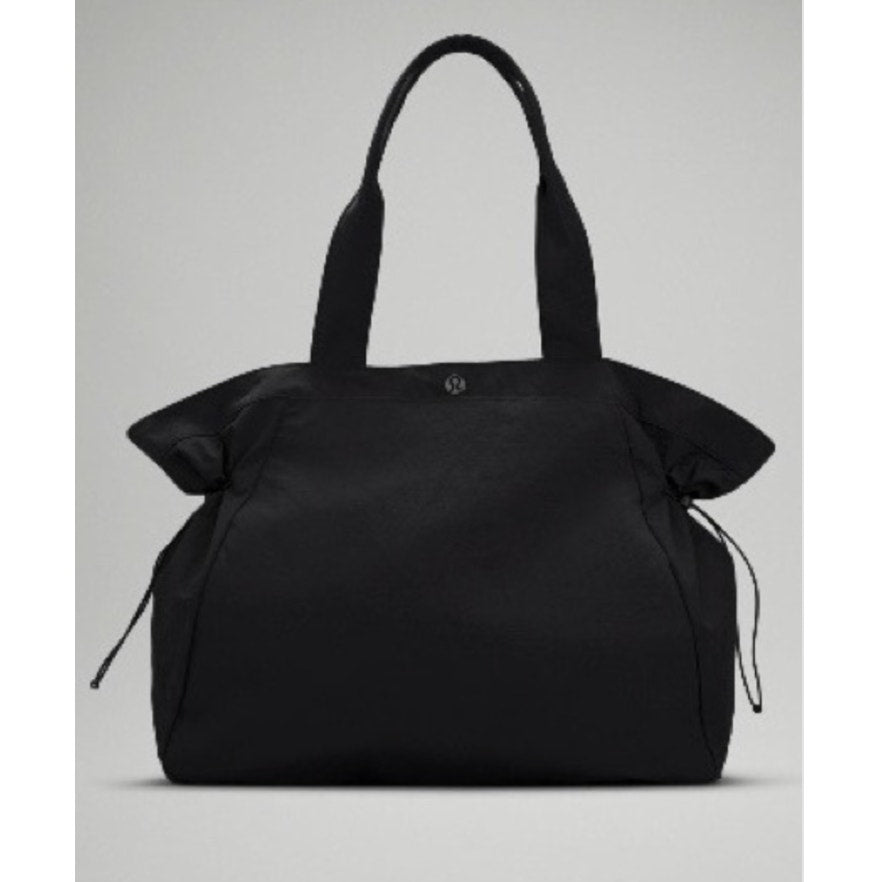 Lululemon Side Cinch Shopper Bag Tote Black