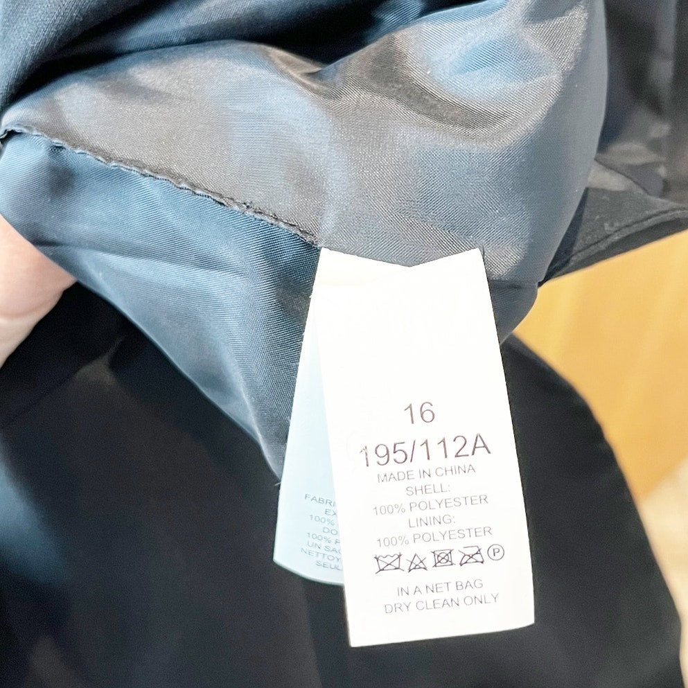 Kate Spade Main Line Embellished A Line Mini Dress Black 16