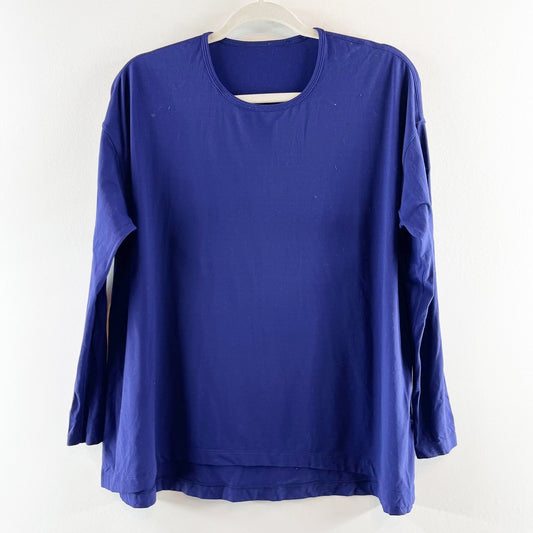 Lululemon Long Sleeve Crewneck Top Shirt Blue Large
