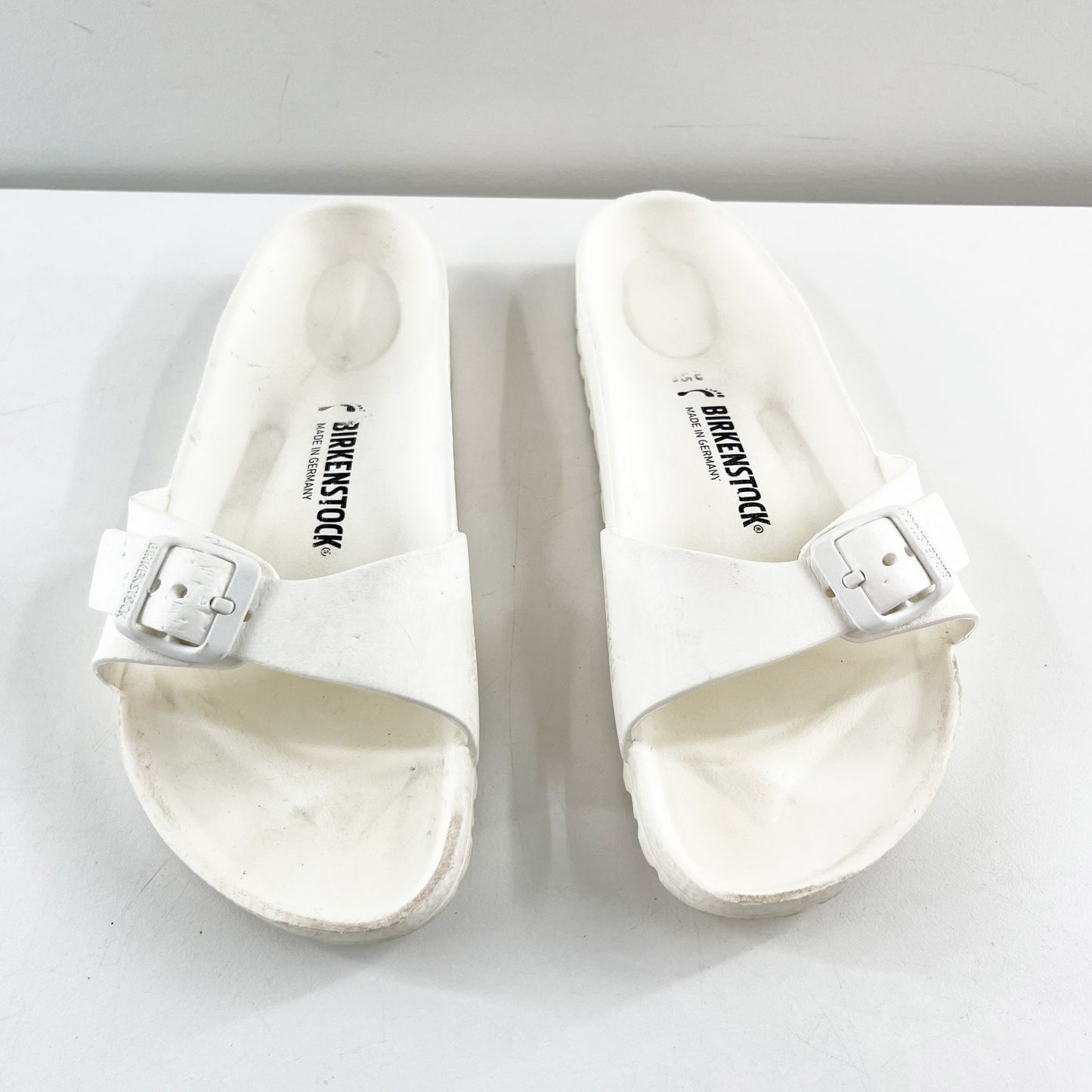 Birkenstock Madrid Eva Buckle Slide Sandals White 38 / 7