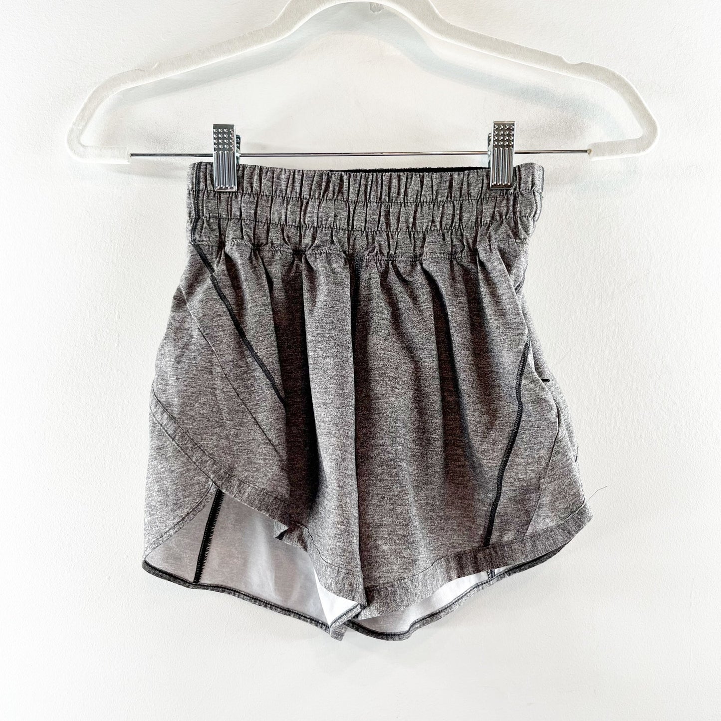 Lululemon Track That Short *5" Heather Lux Multi Black Gray 2