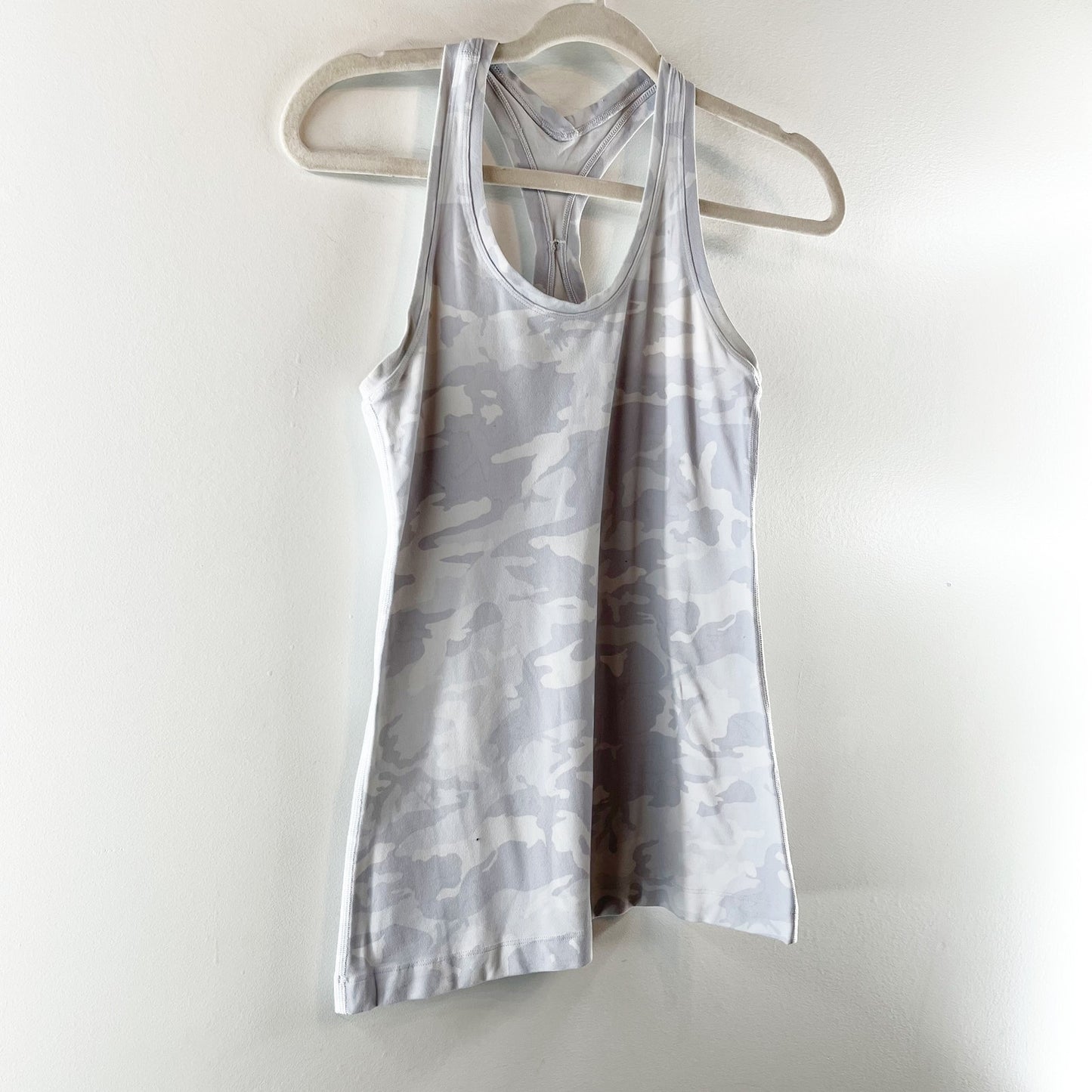 Lululemon Cool Racerback Tank Incognito Camo Jacquard Alpine White Starlight