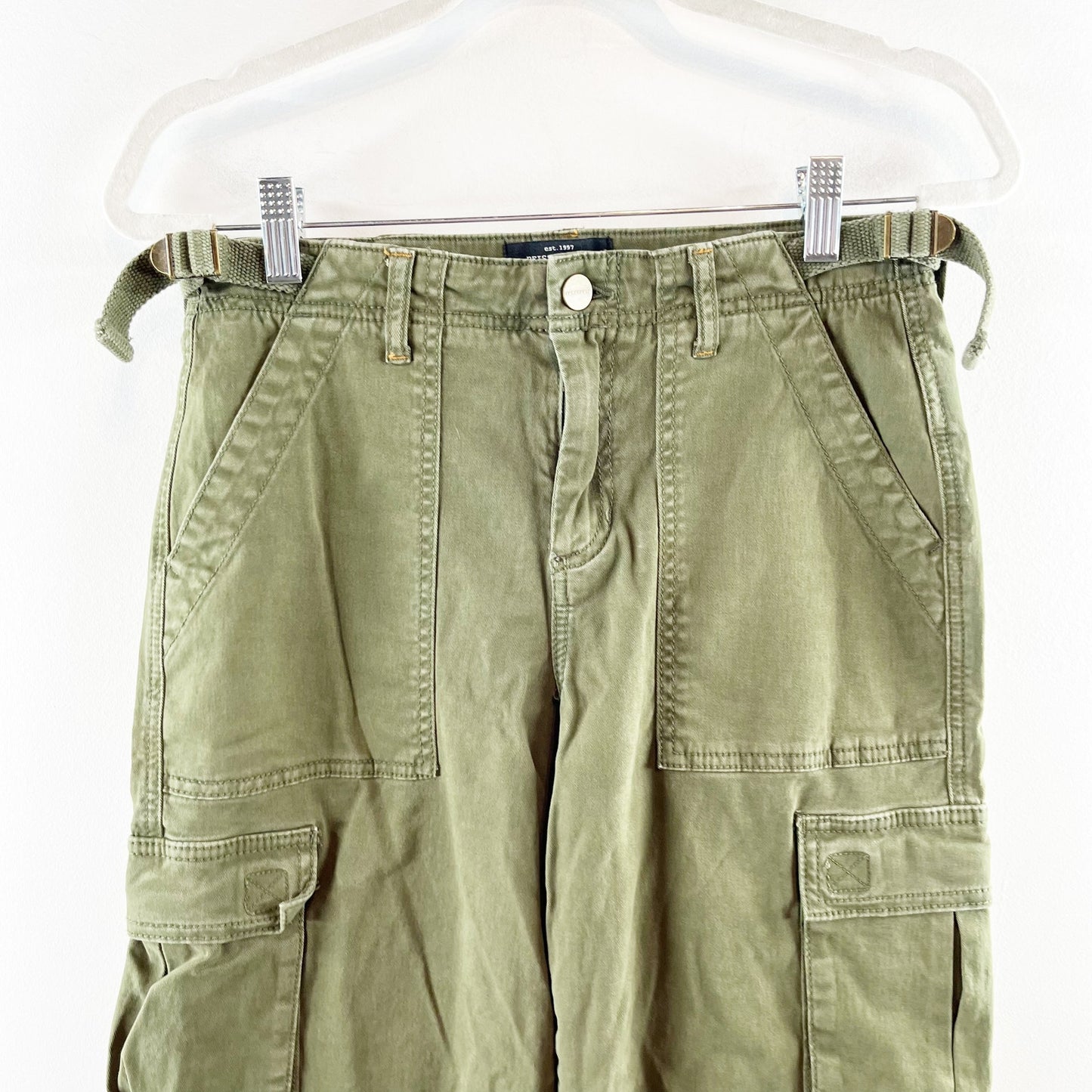 Sanctuary Reissue High Rise Wide Leg Cargo Pants Moss Green XS