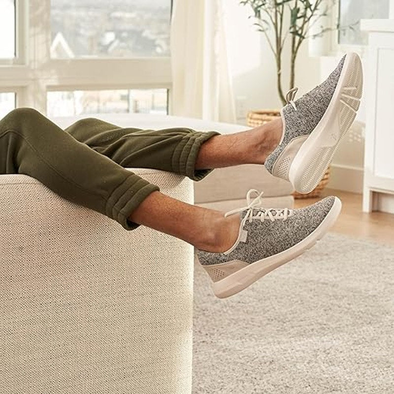 Kizik Madrid Eco Knit Low Top Walking Sneakers Heathered Gray 8