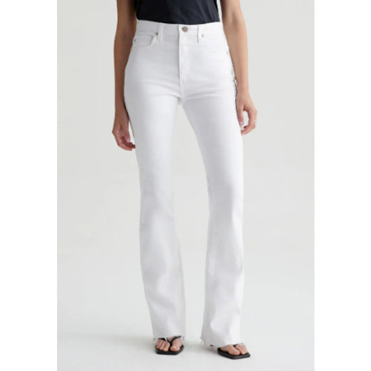Adriano Goldschmeid Alexxis High Waisted Vintage Fit Bootcut Jeans White 26