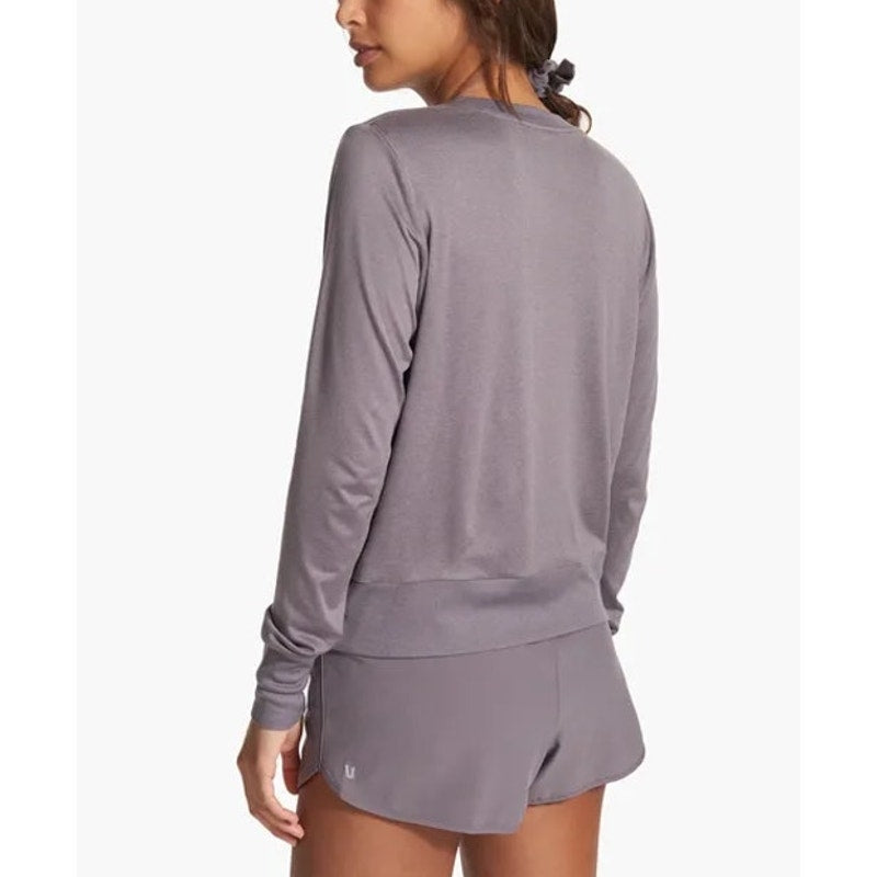 Vuori Daydream Long Sleeve Crew Neck T-Shirt Lavender Purple Medium