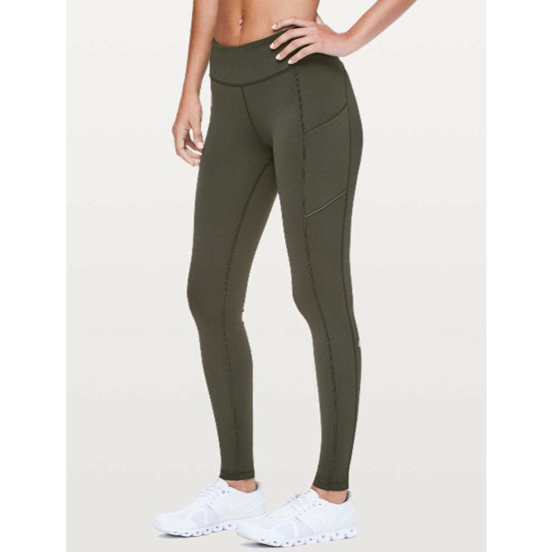 Lululemon Speed Up Tight Leggings Full-On Luxtreme 28" Dark Olive Green 6
