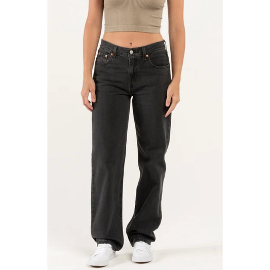 Levi's Low Pro Low Rise Straight Leg Jeans Black 28