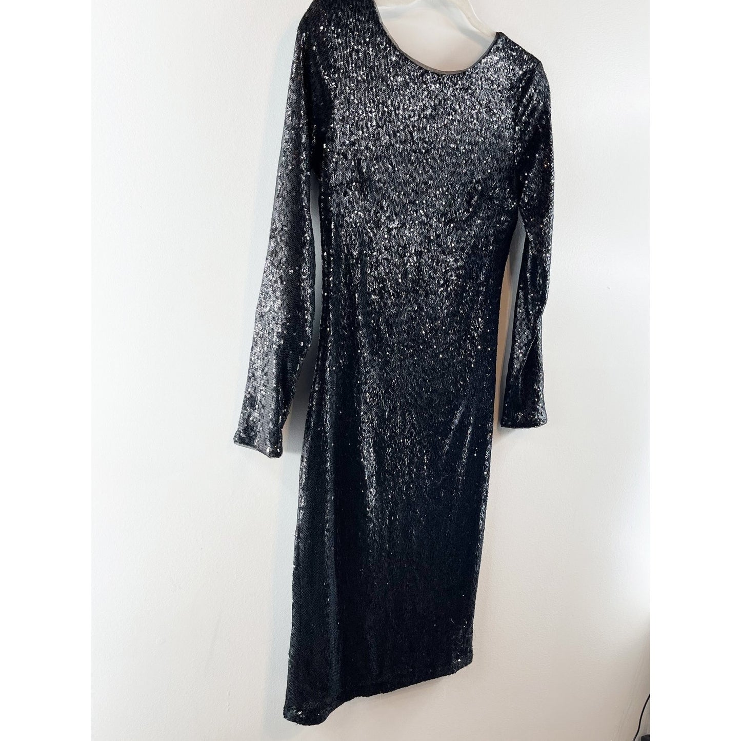 White House Black Market Inaugural Collection Sequin Sheath Dress Black 4