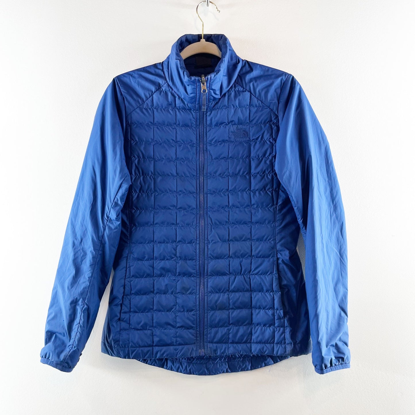 The North Face Thermoball Eco Snow Full Zip Quilted Triclimate Jacket Blue Small