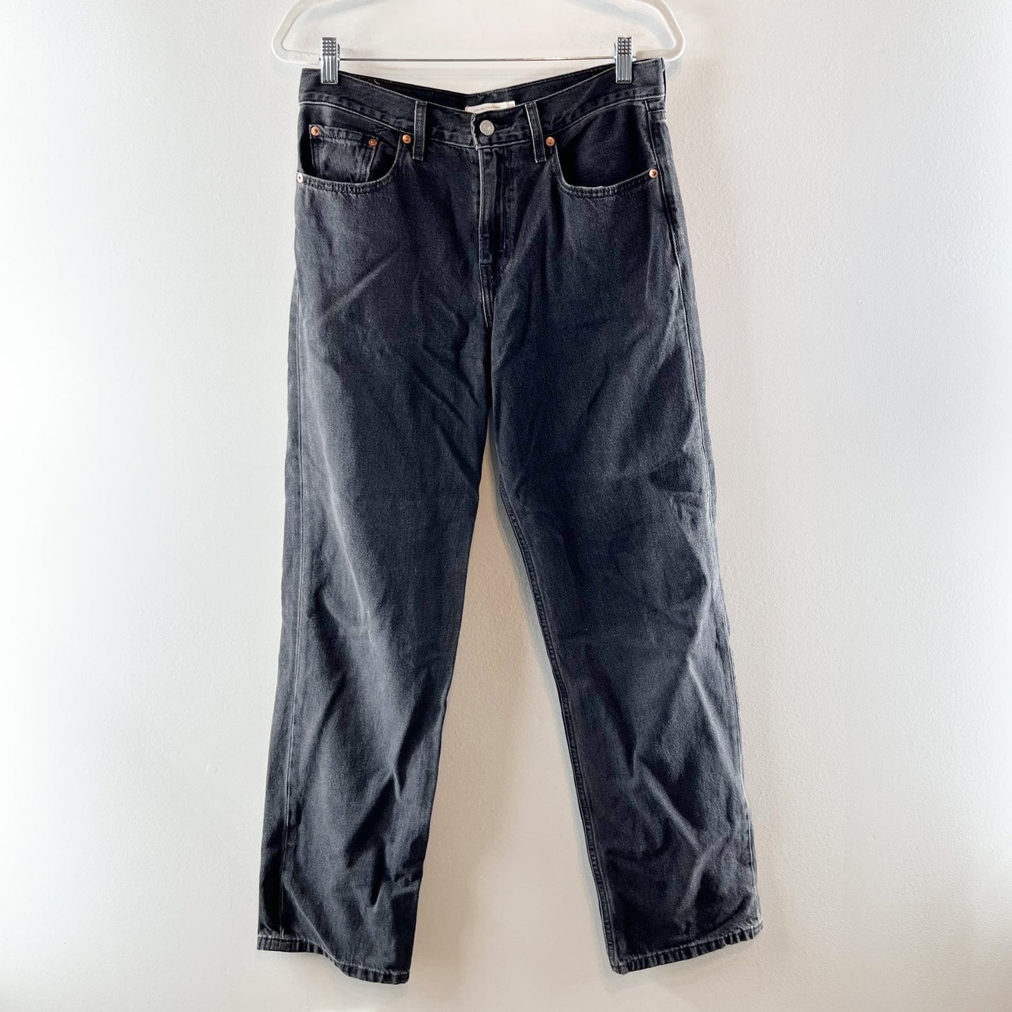 Levi's Low Pro Low Rise Straight Leg Jeans Black 28